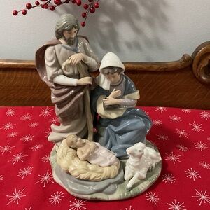 9.5” Classic Treasures Holy Family Porcelain Nativity Figurine